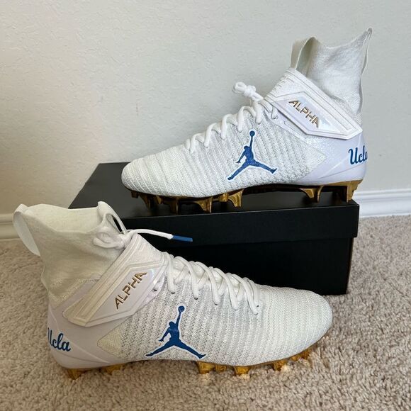 Nike Jordan Alpha Menace Elite 2 UCLA Player Exclusive Football Cleat - Picture 2 of 13